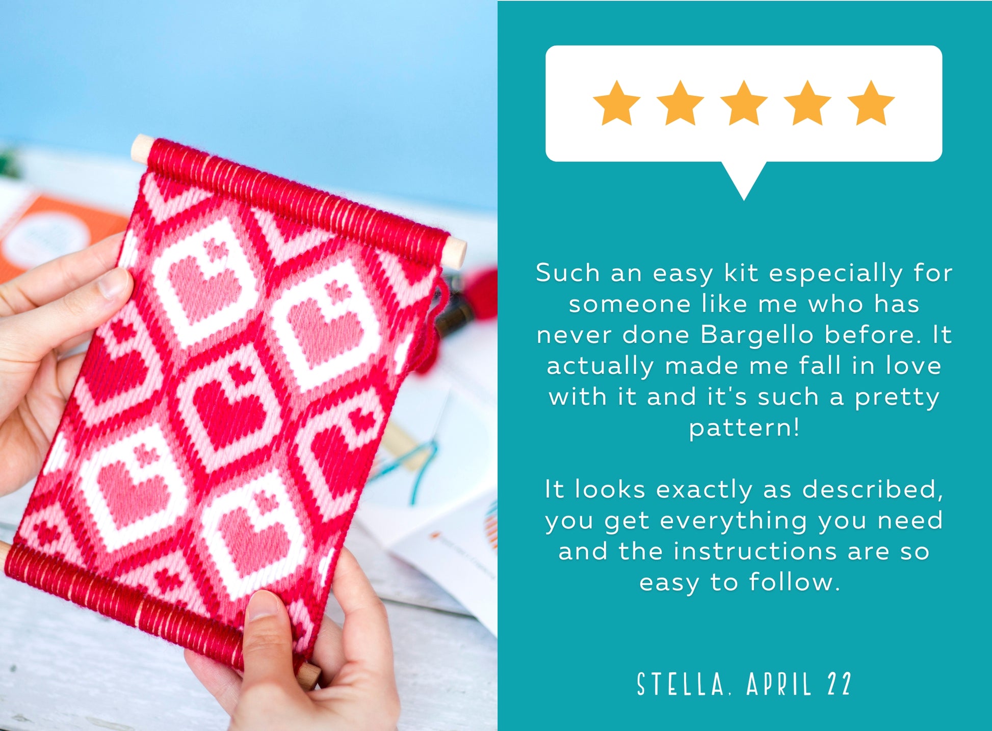 Honeycomb Bargello Wall Hanging Kit - Bargello Kit - ohsewbootiful