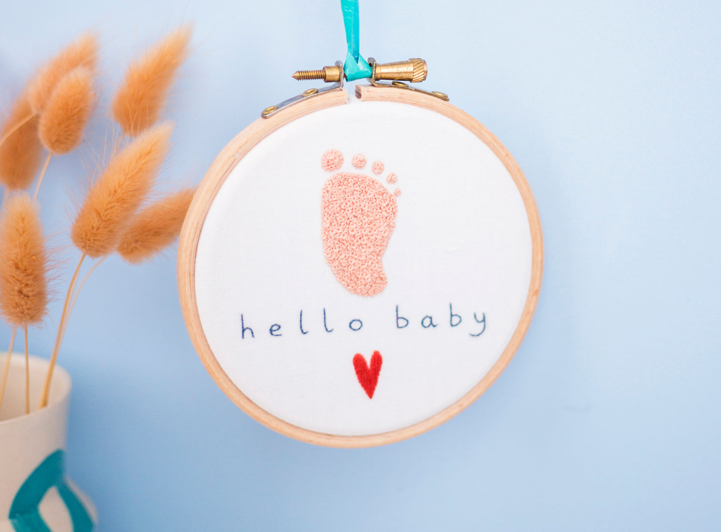 Hello Baby Mini Embroidery Kit - Embroidery Kits - ohsewbootiful