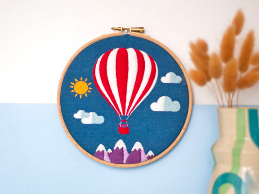 Hot Air Balloon Embroidery Kit - Embroidery Kits - ohsewbootiful