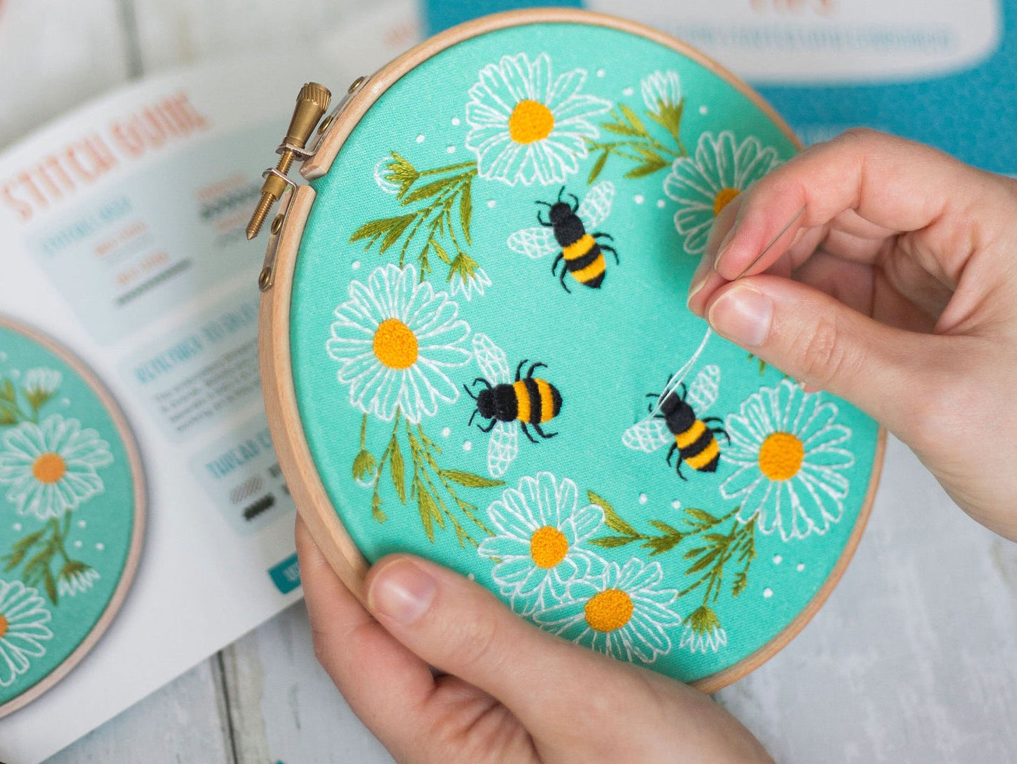 Daisy Chain Embroidery Kits Uk