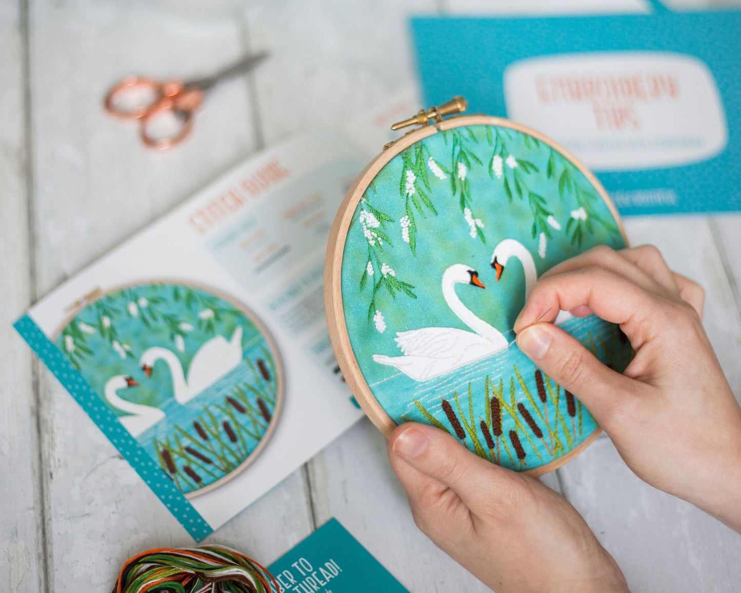 Swans Embroidery Kits