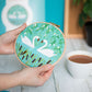 Serene Swans Pre-printed Fabric Embroidery Pattern