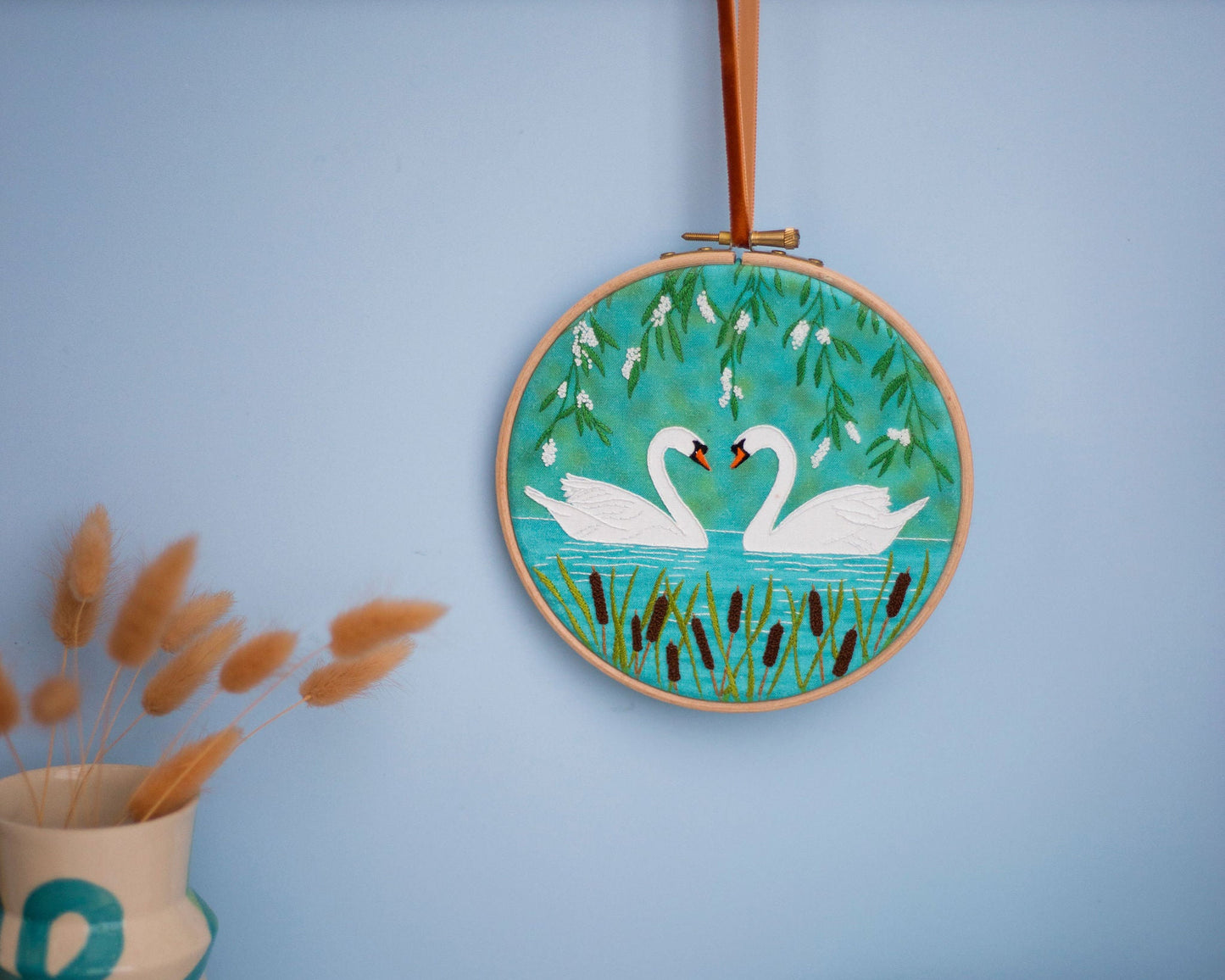 Serene Swans Embroidery Kit