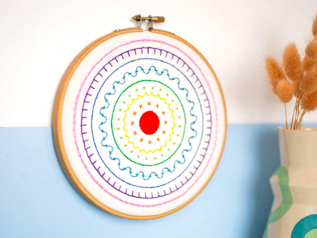 Rainbow Sampler Embroidery Kit - Embroidery Kits - ohsewbootiful