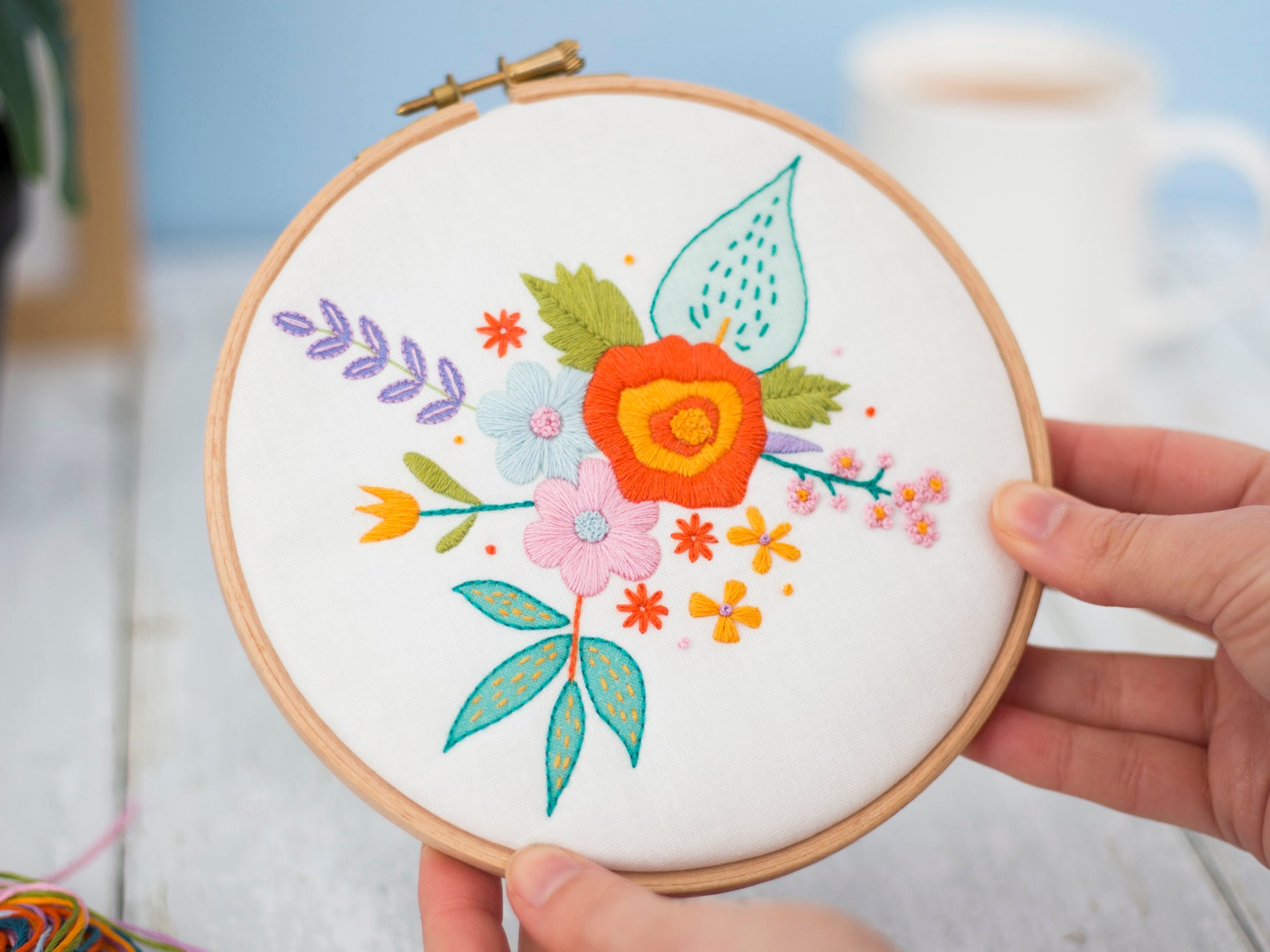 Spring Floral Bloom Embroidery Kit - 40% OFF - Embroidery Kits - ohsewbootiful