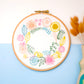 Spring Floral Wreath Embroidery Kit - Embroidery Kits - ohsewbootiful