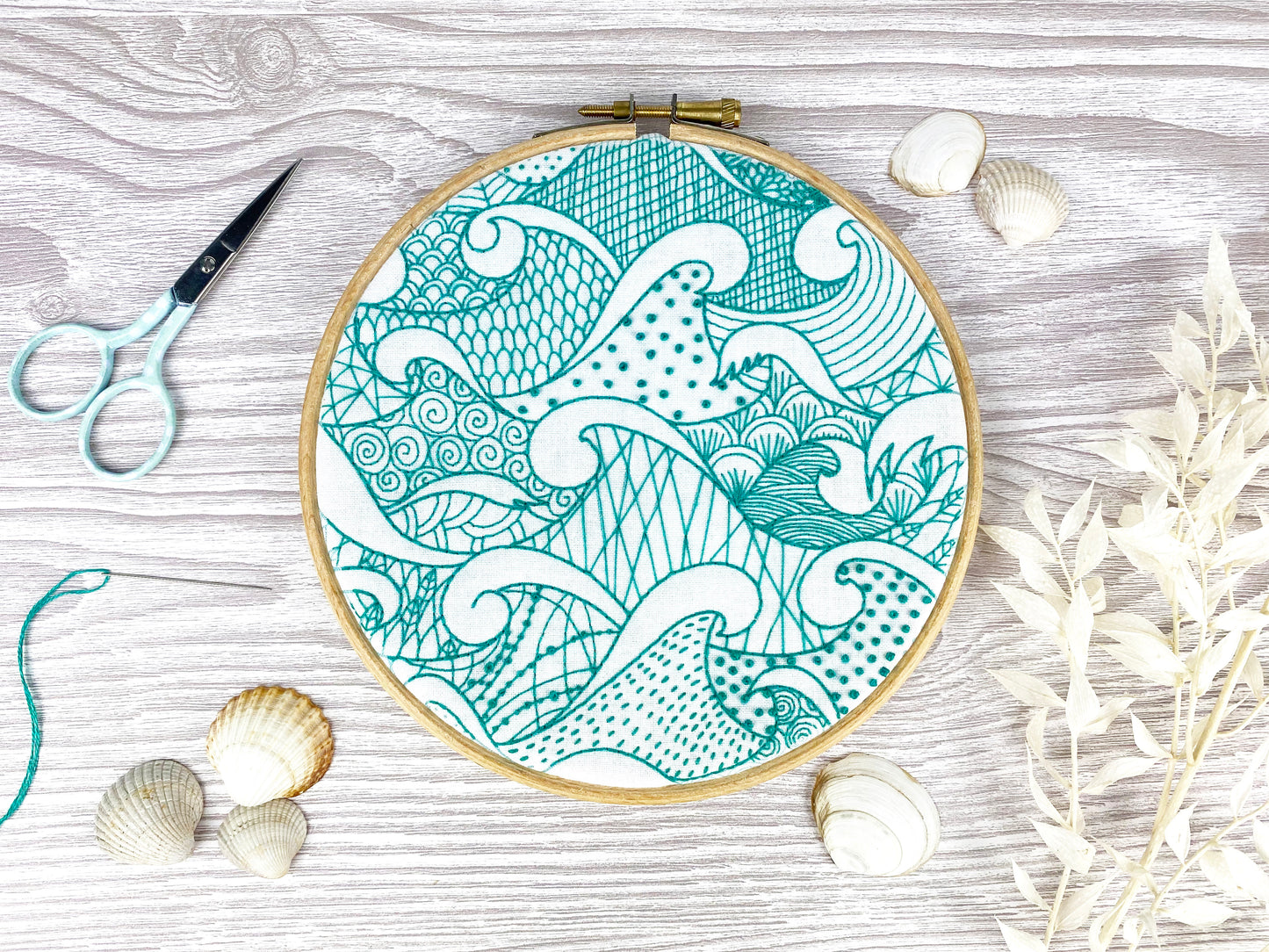 Stormy Seas Embroidery PDF Pattern