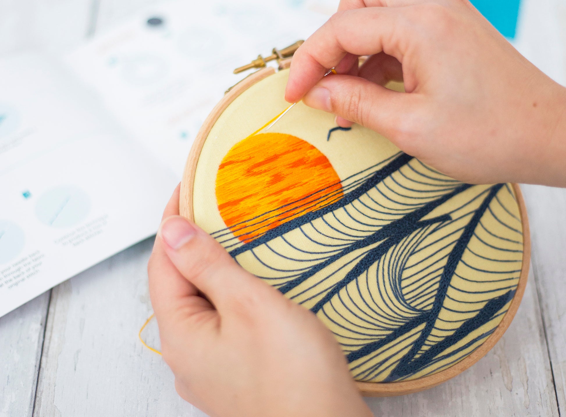 Sunset at Sea Embroidery Fabric Pack - Fabric Packs - ohsewbootiful