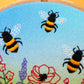Bees Stamped Embroidery Patterns UK, Beginners Embroidery Patterns