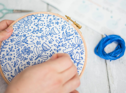 Doodle Stitching Embroidery Fabric Pack