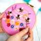 Honey Bees and Wildflowers Embroidery Kit - Embroidery Kits - ohsewbootiful