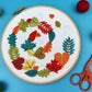 Autumn Leaves Embroidery PDF Pattern -  - ohsewbootiful