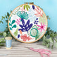 Abstract Florals Bouquet Embroidery Kit - Embroidery Kits - ohsewbootiful