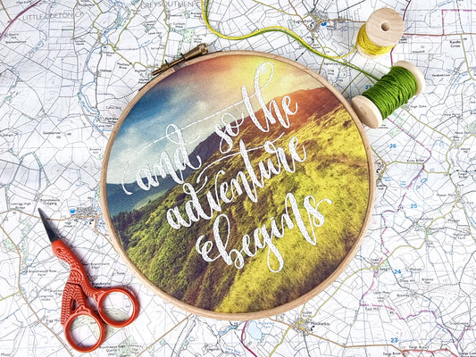 The Adventure Begins Embroidery Kit - Embroidery Kits - ohsewbootiful