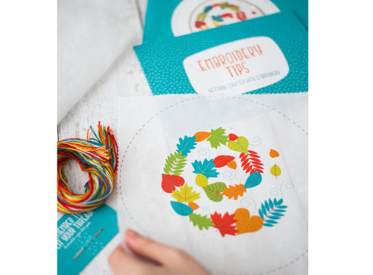 Autumn Leaves Embroidery Kit - Embroidery Kits - ohsewbootiful