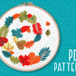 Autumn Leaves Embroidery PDF Pattern -  - ohsewbootiful