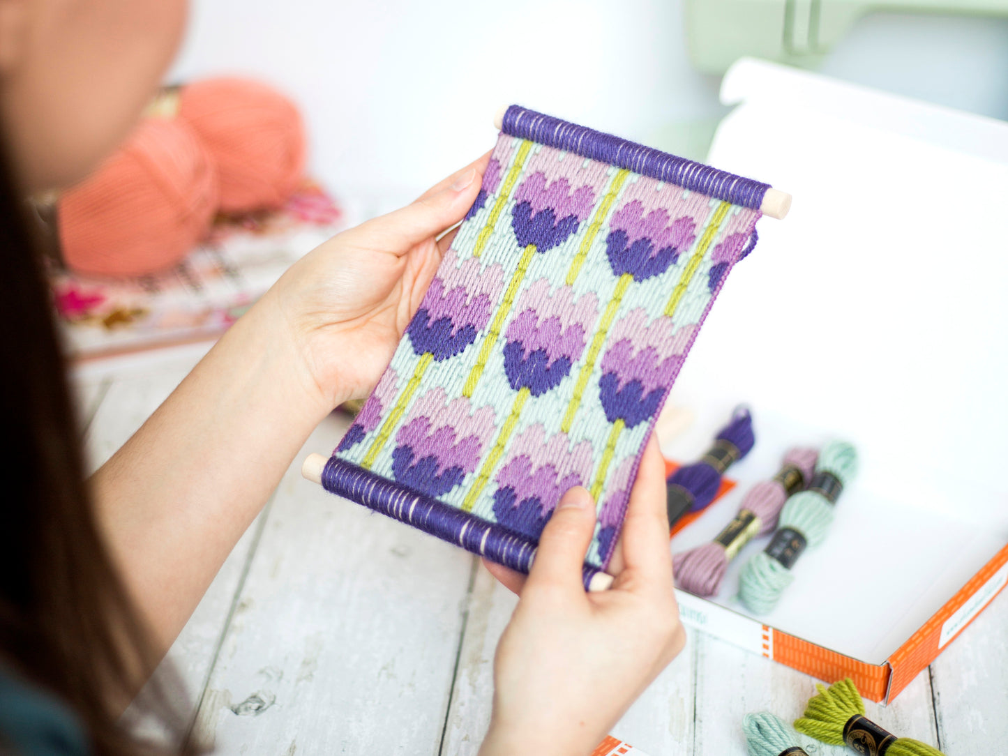 Tulips Bargello Wall Hanging Kit - Bargello Kit - ohsewbootiful