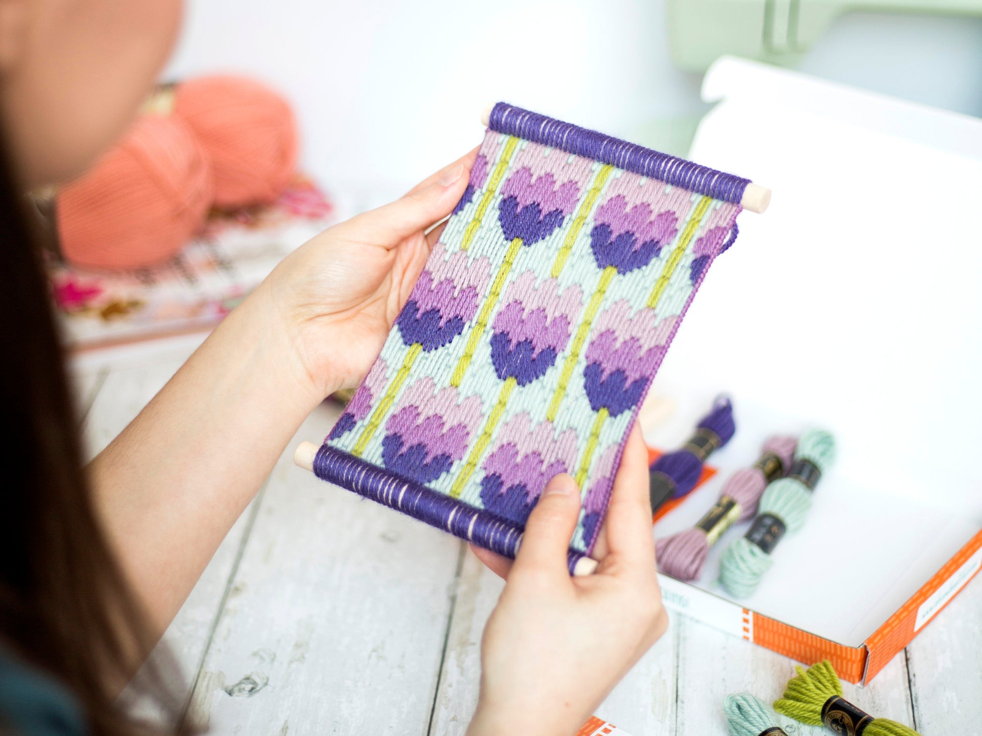 Tulips Bargello Wall Hanging Kit - Bargello Kit - ohsewbootiful