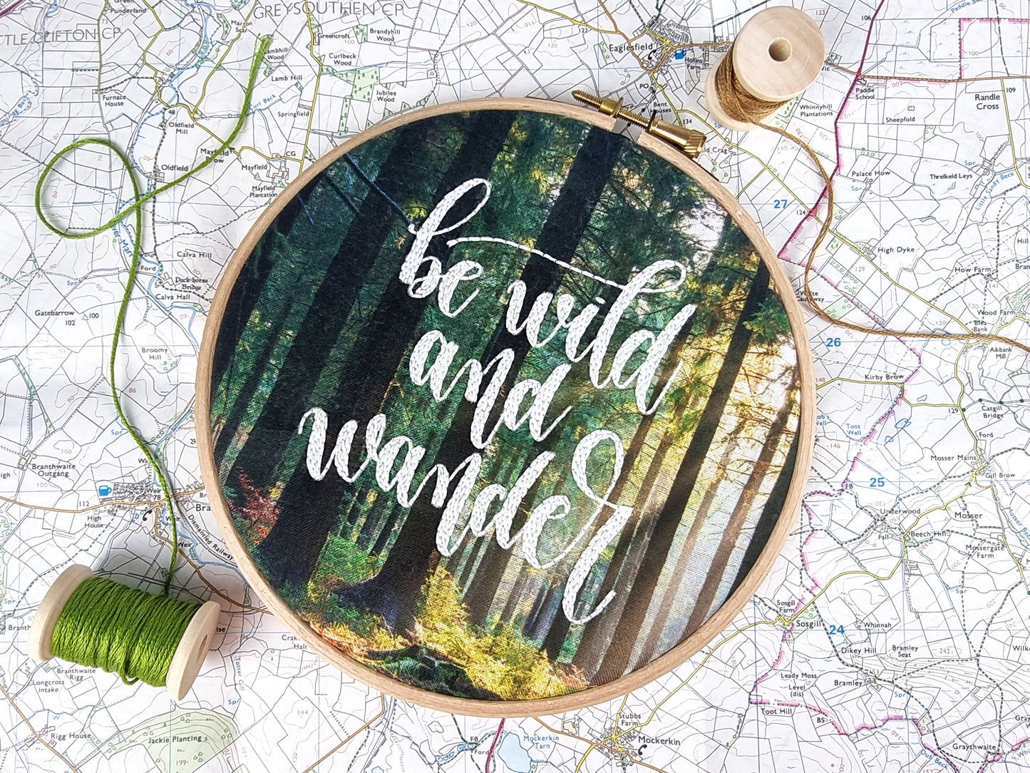 Be Wild and Wander Embroidery Kit - Embroidery Kits - ohsewbootiful