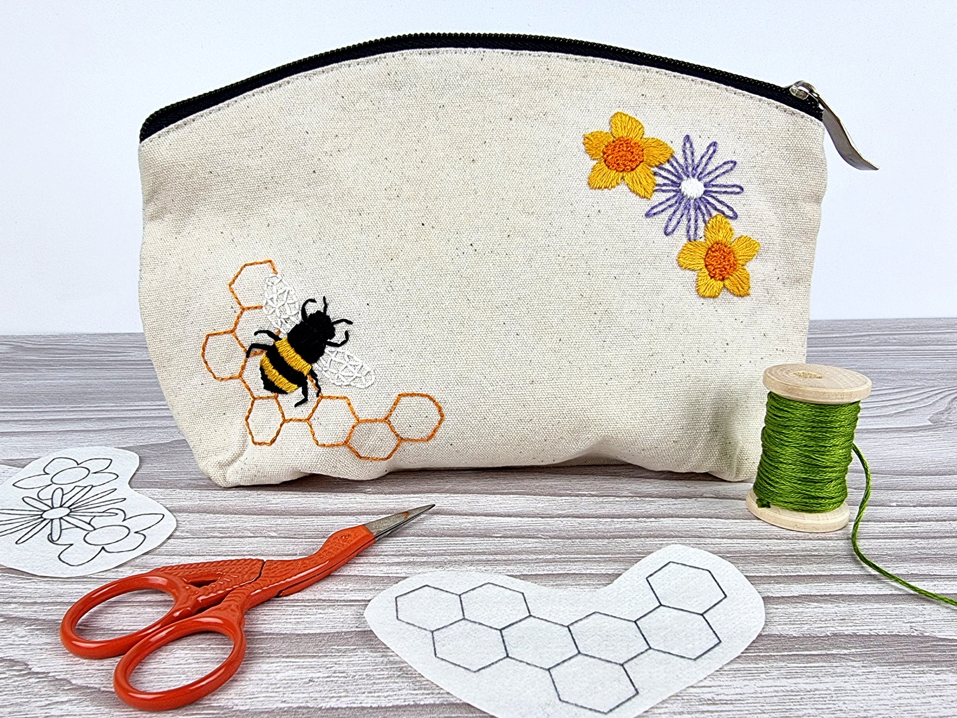 Bees Stick and Stitch Embroidery Patterns -  - ohsewbootiful