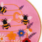 Honey Bees and Wildflowers Embroidery Kit - Embroidery Kits - ohsewbootiful