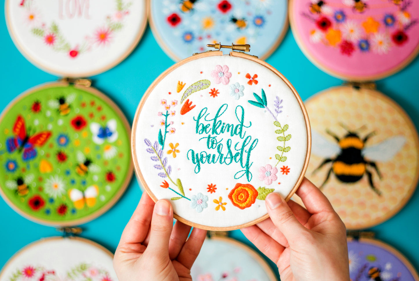 Be Kind To Yourself Embroidery Kit - Embroidery Kits - ohsewbootiful