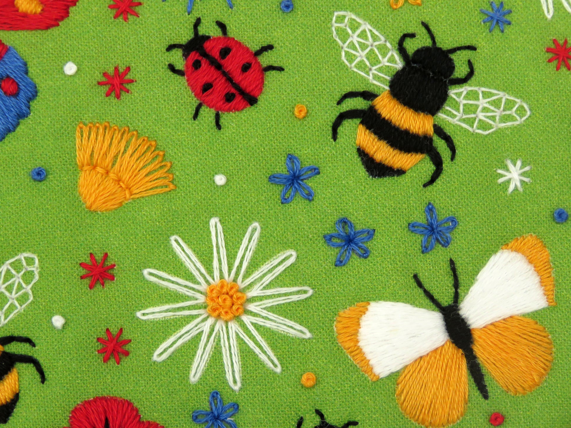 Butterflies and Bees Embroidery Fabric Pattern Pack - Fabric Packs - ohsewbootiful