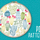 Cactus Embroidery PDF Pattern Download -  - ohsewbootiful