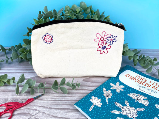 Floral Doodles Stick and Stitch Embroidery Patterns -  - ohsewbootiful
