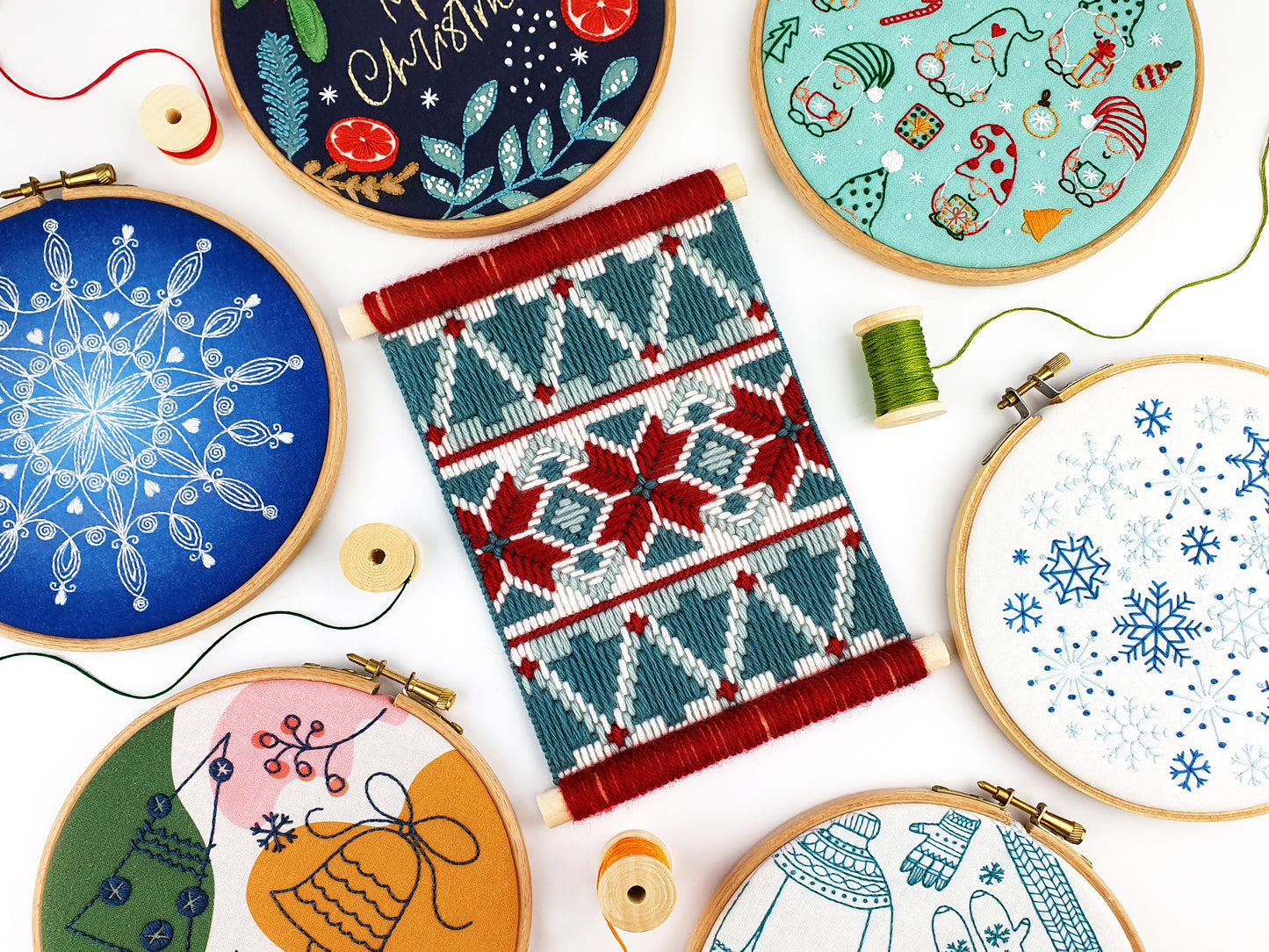 Winter Woollies, Christmas Embroidery Kit - Embroidery Kits - ohsewbootiful