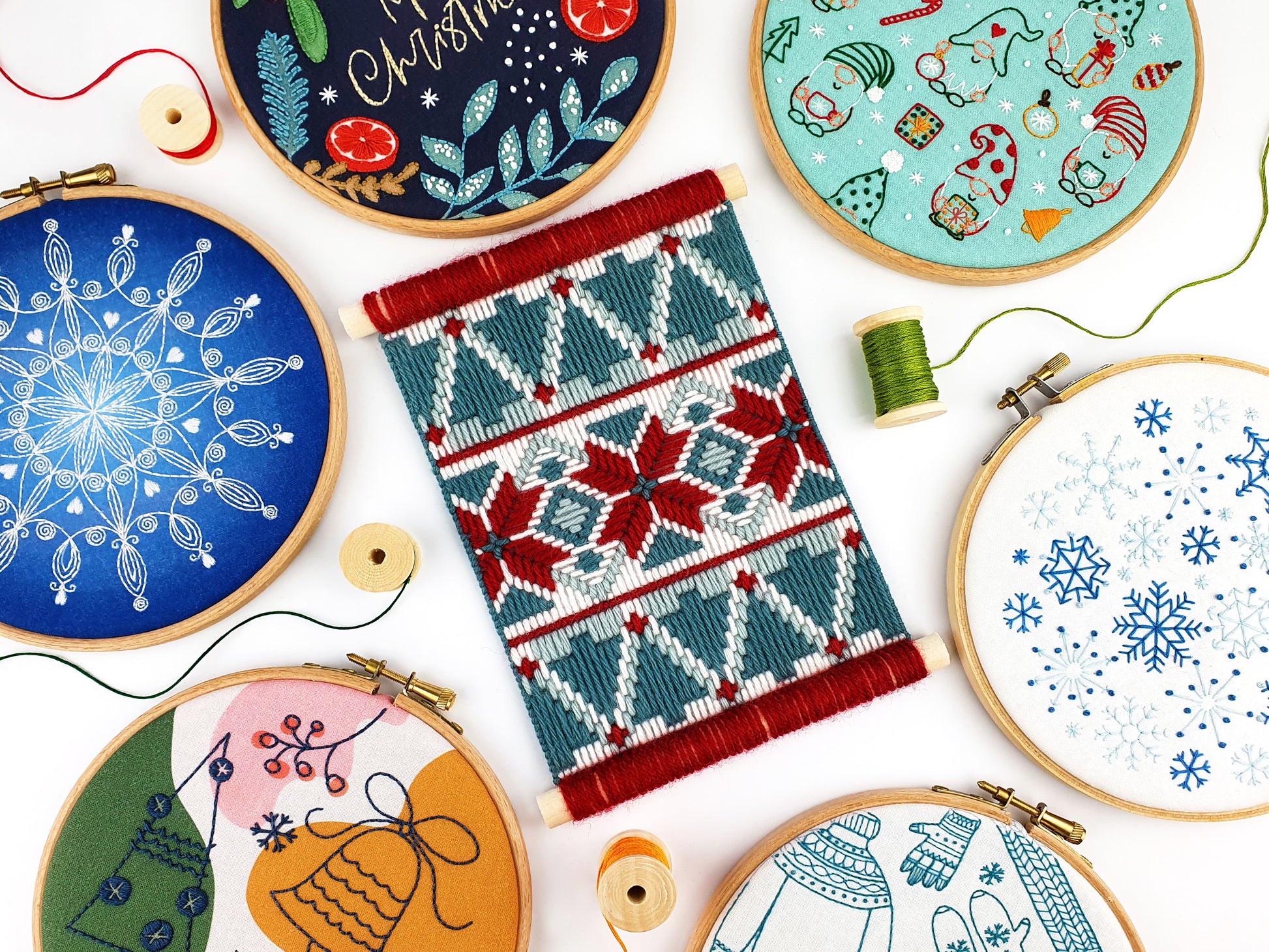 Winter Woollies, Christmas Embroidery Kit - Embroidery Kits - ohsewbootiful