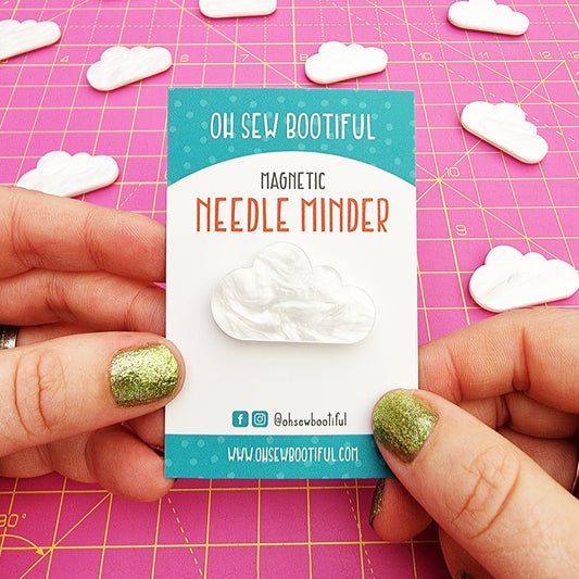 Cloud Acrylic Needle Minder - Embroidery Supplies - ohsewbootiful