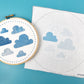 Discontinued Clouds Printed Fabric -  - ohsewbootiful