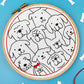 Dogs Embroidery Kit - Embroidery Kits - ohsewbootiful