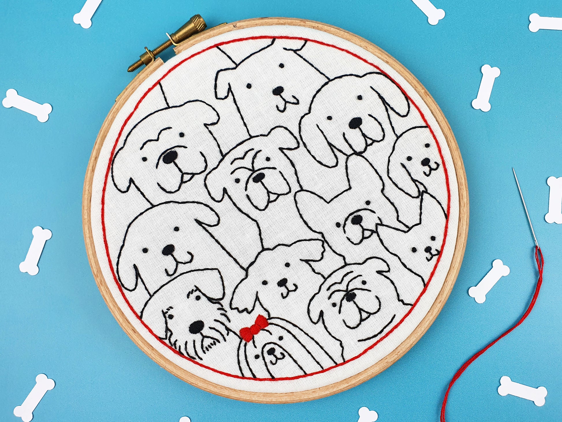 Dogs, Dogs, Dogs Embroidery PDF Pattern Download -  - ohsewbootiful