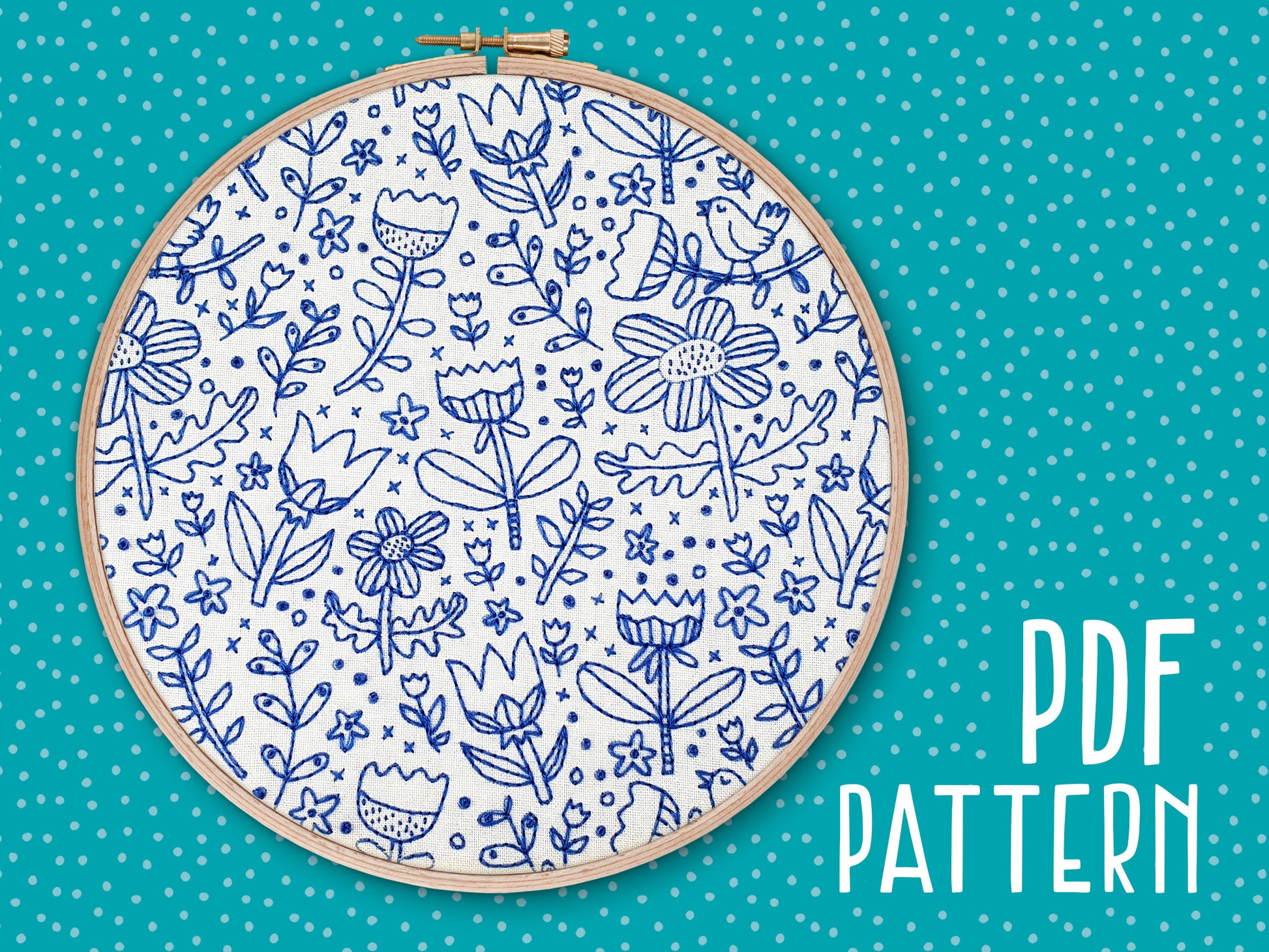 Doodle Embroidery PDF Pattern Download -  - ohsewbootiful