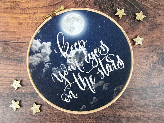 Keep Your Eyes on the Stars Embroidery Kit - Embroidery Kits - ohsewbootiful