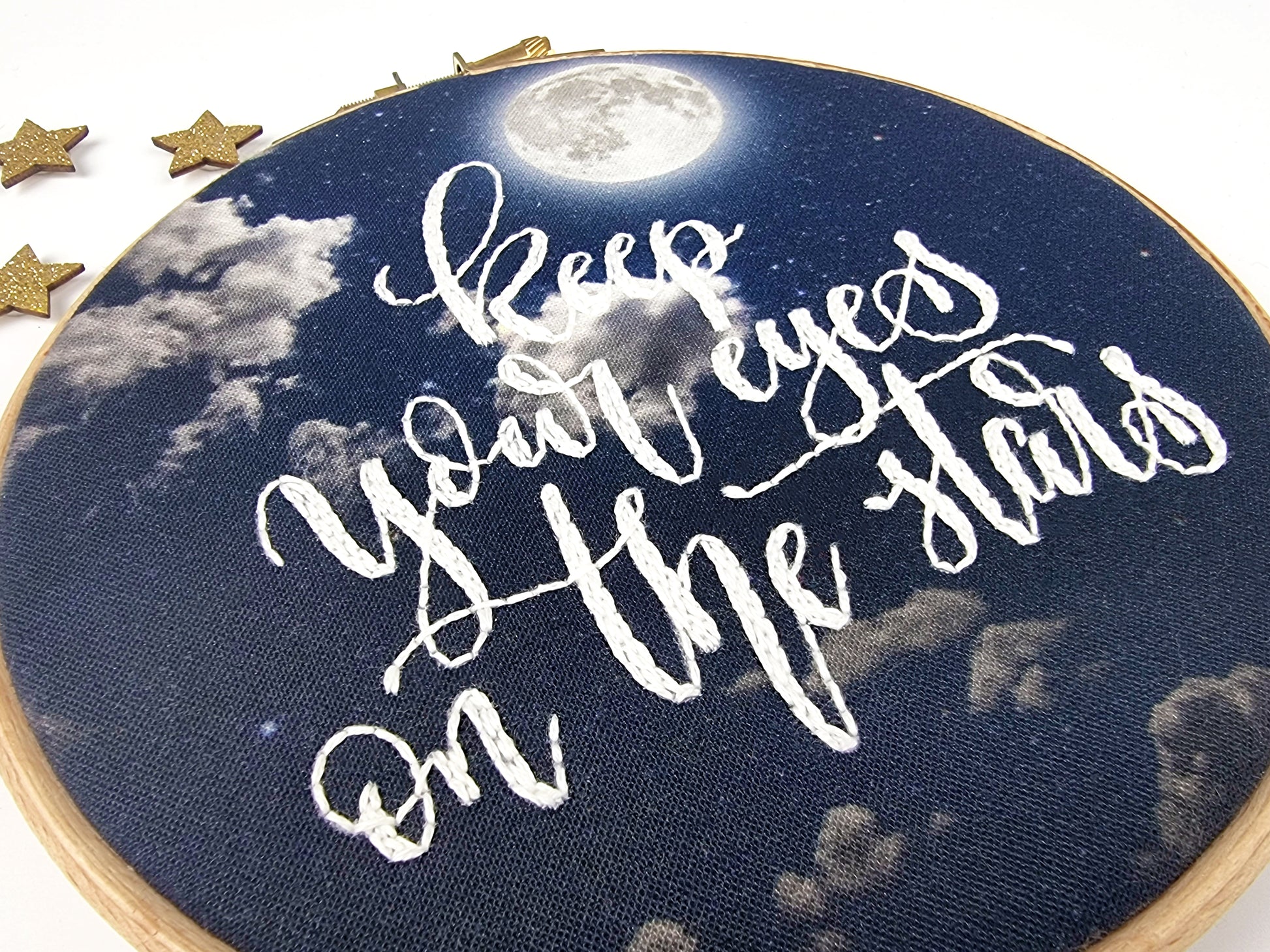 Keep Your Eyes on the Stars Embroidery Kit - Embroidery Kits - ohsewbootiful