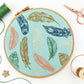 Boho Feathers Embroidery Kit - Embroidery Kits - ohsewbootiful