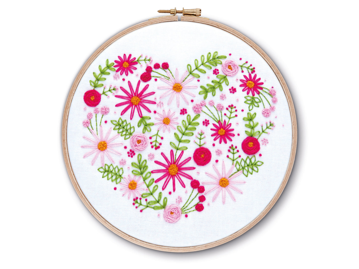Floral Heart Embroidery PDF Pattern -  - ohsewbootiful