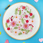 Pink Floral Heart Embroidery Pattern - Fabric Packs - ohsewbootiful