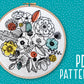 Floral Shadows Embroidery PDF Pattern -  - ohsewbootiful