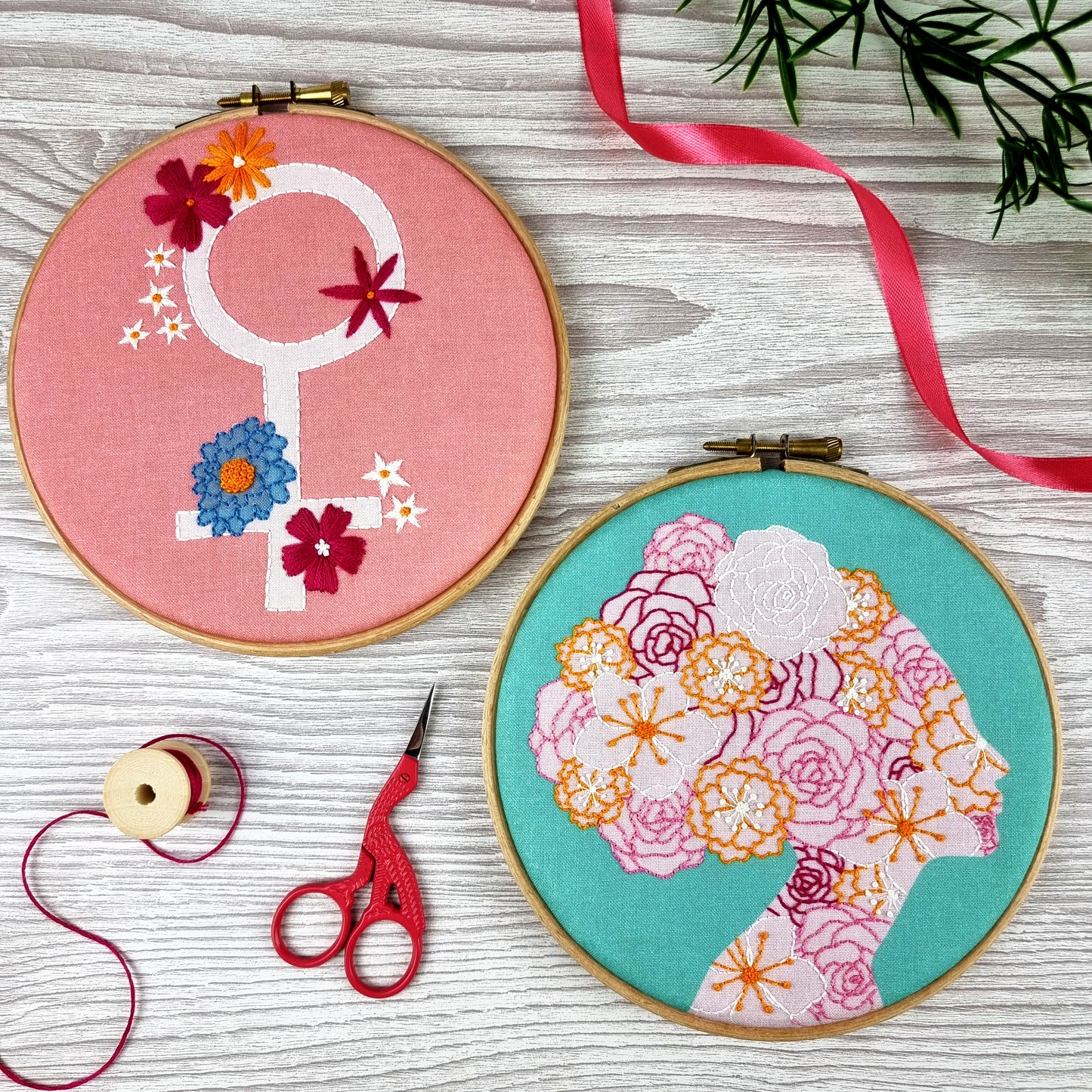 Floral Venus Embroidery Kit - Embroidery Kits - ohsewbootiful