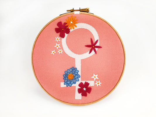 Floral Venus Embroidery Kit - Embroidery Kits - ohsewbootiful