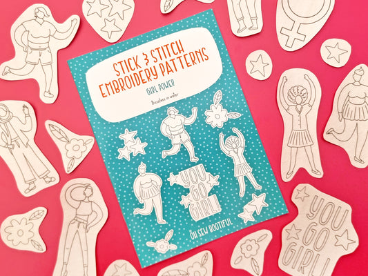 Girl Power Stick and Stitch Patterns