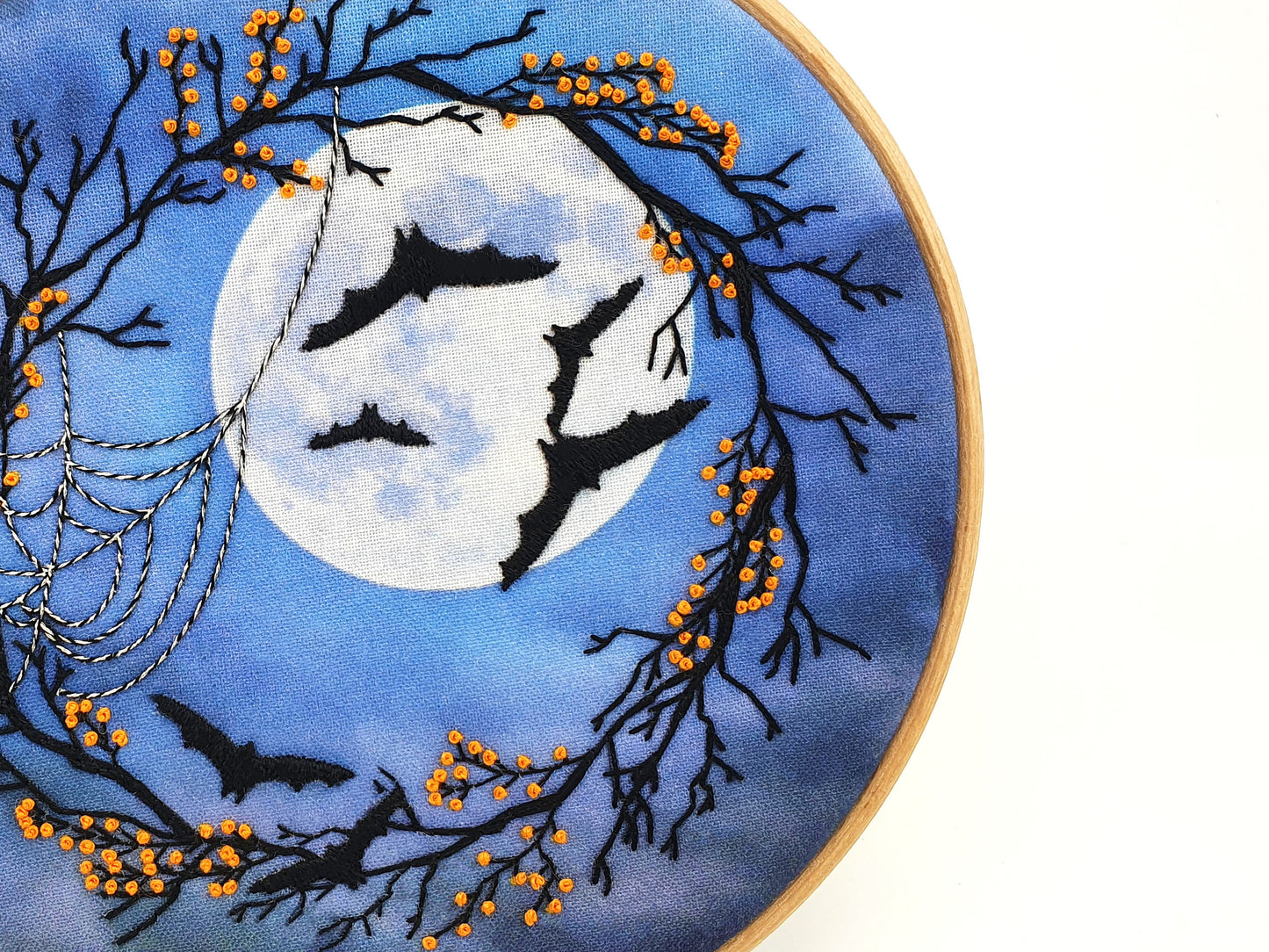 Spooky Night Halloween Embroidery Kit - Embroidery Kits - ohsewbootiful