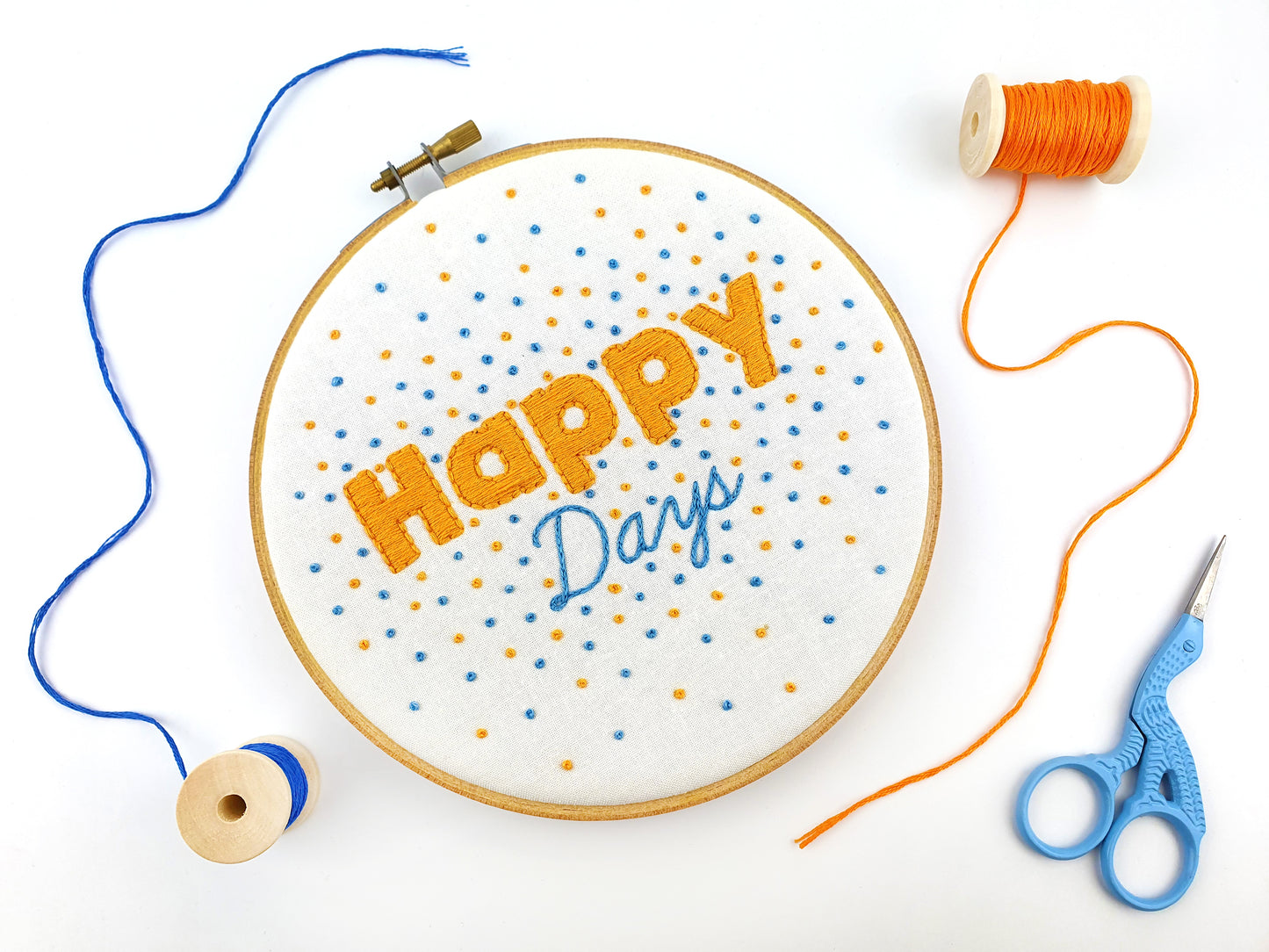 Happy Days Embroidery Fabric Pattern Pack - Fabric Packs - ohsewbootiful