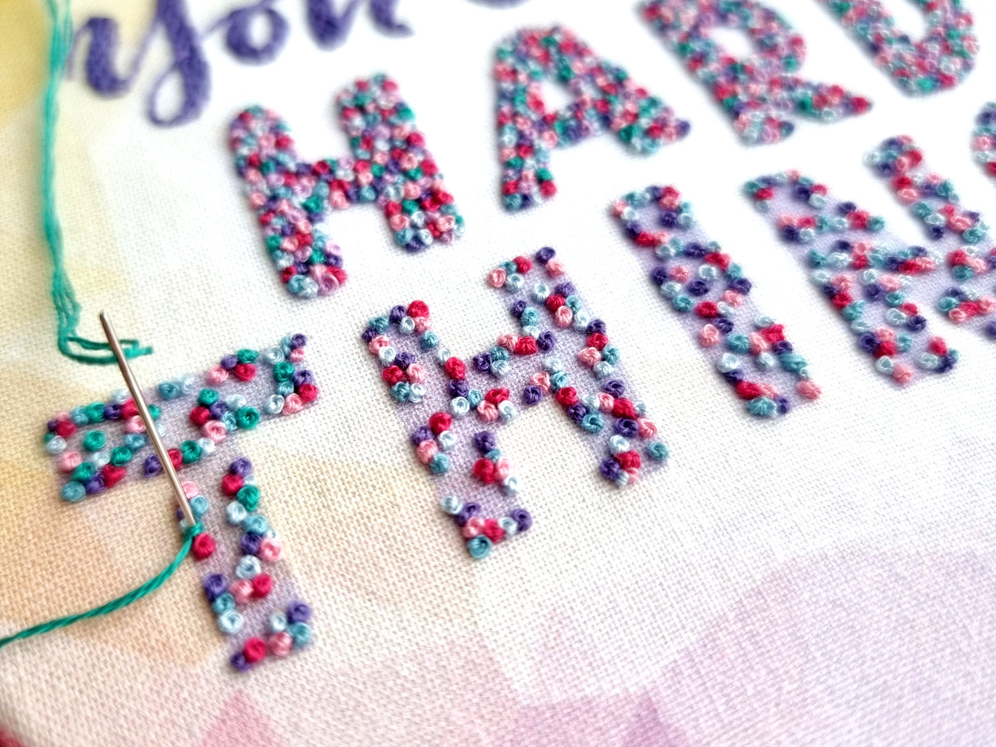 You Can Do Hard Things Embroidery Kit - Embroidery Kits - ohsewbootiful