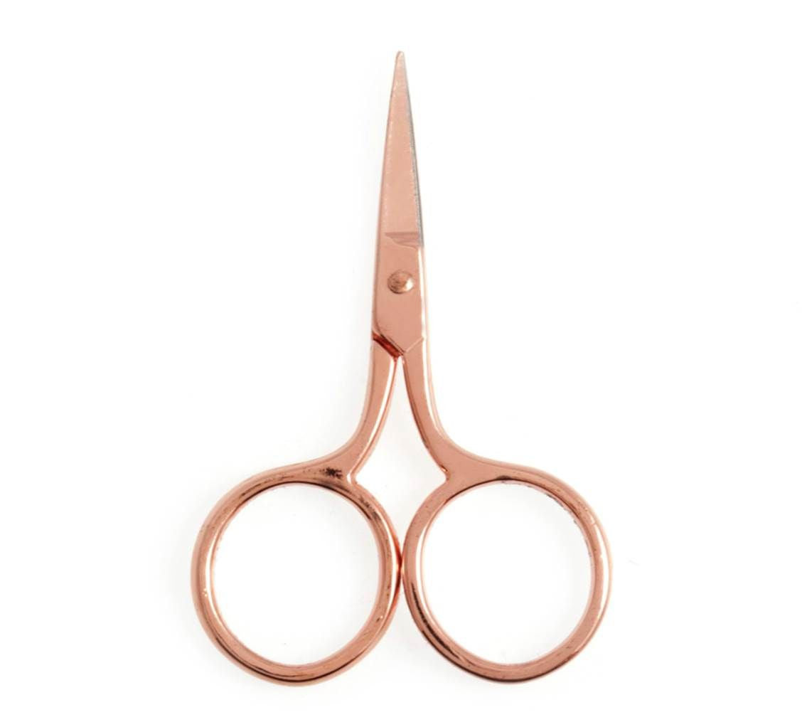 Hemline Mini Rose Gold Scissors - Embroidery Supplies - ohsewbootiful