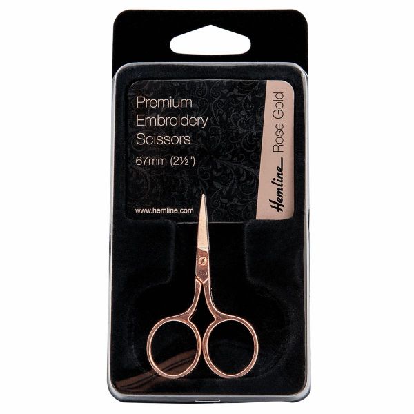 Hemline Mini Rose Gold Scissors - Embroidery Supplies - ohsewbootiful